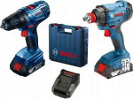 Įrankių rinkinys Bosch 06019G5227 (GDX 180-LI + GSR 18V-50), 18 V, su akumuliatoriumi