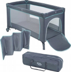 Kelioninė lovytė-maniežas Hanks Kids, grey