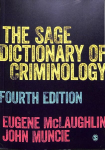 Sage Dictionary of Criminology 4th Revised edition