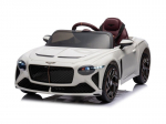 Vienvietis elektromobilis vaikams Bentley Bacalar 12v, baltas
