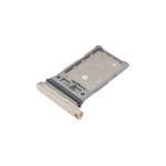 SIM kortelės laikiklis Samsung S911 / S916 S23 / S23 Plus Dual Cream ORG
