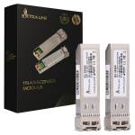Extralink SFP+ 10G modulis 2 vnt. | 10Gbps, LC/UPC, 850nm, 300m, multi mode, DOM