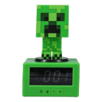 Minecraft Creeper Žadintuvas - PALADONE - Pakartojimas ir &Scaron;viesos Naktinė Lempa - Žalia