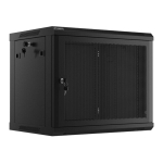 Armario rack Lanberg WF01-6409-23B 9U Sieninis 60kg Juodas 19" Plok&scaron;čias rinkinys savaranki&scaron;kam surinkimui