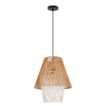 Kabantis &scaron;viestuvas Candellux Africa 40 juodas 1x40W E27 smėlinis+baltas gaubtas