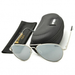Akiniai nuo saulės moterims STL-03C7, POLARISATION Aviator Silver akiniai nuo saulės UV400 vyri&scaron;ki