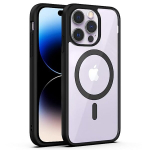 Fusion MagSafe Matt apsauginis silikoninis dėklas skirtas Apple iPhone 15 Pro Max juodas