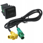 Kabelio adapteris ME Premium, 1 vnt., Kabelio Adapteris Usb Prievadas Usb Prievadas Aux Volkswagen Vw Transporter T5 Caddy Golf V Vi Passat B6 B7sharan Tiguan Touran, ME Premium