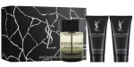 Rinkinys Yves Saint Laurent La Nuit De L'Homme vyrams: tualetins vanduo EDT, 100 ml + du&scaron;o gelis 2 vnt. x 50 ml