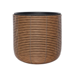 Vazonas Wicker, 35x36cm, rudas