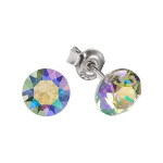 Sidabriniai auskarai moterims DiamondSky Classic Paradise Shine su Swarovski kristalais DS02A920