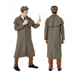 &Scaron;erloko Holmso kostiumas vyrams Detektyvo persirengėlių karnavalas &Scaron;erlokas xl