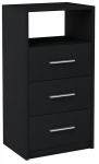 Komoda spintelė BLACK 40 cm stalčių knygų spinta