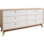 Komoda Notio Living, ruda/balta