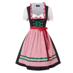 Moteri&scaron;kas Spalio festivalio kostiumas/dirndl suknelė Scarlet Darkness, raudona