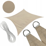 Uždanga/burė nuo saulės, 4x3 m, taupe spalvos