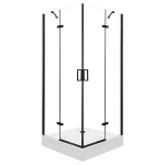 Du&scaron;o kabina su padėklu Kerra Flow, 90x90 cm
