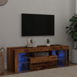 Televizoriaus spintelė su led, medienos, 120x36,5x40cm, mediena
