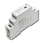Maitinimo &scaron;altinis skirtas bėgiams din 15w 24v 0.625a pilkas Qoltec