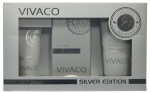 Dovanų rinkinys Vivaco Gentleman Silver Edition 2 viename du&scaron;o gelis, parfumuotas vanduo, veido kremas