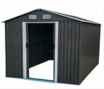 Metalinis sodo namelis, 312x257x202 cm, pilkas