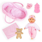Lėlė "first Words Baby" rožinė su priedais