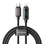 MCDODO ĮKROVIKLIS USB-C ŽAIBO GREITO ĮKROVIMO KABELIS IPHONE 1M LED