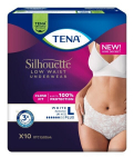 Sauskelnės Tena Silhouette Pants Plus White Large, 10 vnt.