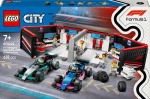 60444 LEGO&reg; City F1&reg; garažas ir Mercedes-AMG bei Alpine automobiliai