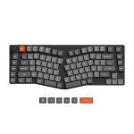 Belaidė Mechaninė Klaviatūra Keychron K15 Max QMK, QWERTY US, White LED, Gateron Red, Alice Layout K15M-A1