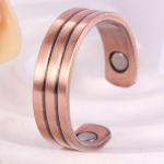 Vario žiedas moterims, magnetinis trispalvis reguliuojamas žiedas. variant-18133, Varis