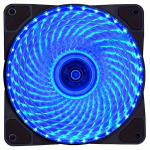 12CM RGB LED ventiliatorius kompiuteriui su 33 lempomis. , 33 mėlynos lemputės