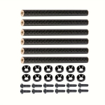 AMK 6vnt 70mm Anglies Pluo&scaron;to Buferio Strypai 1/10 Modeliams, Juoda