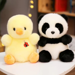 2 vnt. Pliu&scaron;iniai Žaislai - Antis ir Panda, Duck&Panda