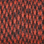 30m/100m 4mm Storo Kempingo Virvė, Palapinės Virvė,  Juodos oranžinės spalvos kamufliažas