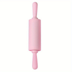 Mažas plastikinis kočėlas picos, pyrago ir sausainių te&scaron;lai, Rožinis