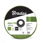 Plok&scaron;čia vandens žarna Bradas AGRO-FLAT PVC, W.P.4 / B.P.12 Bar - 4"- 100m, Green