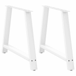 Kavos staliuko kojelės a formos 2 vnt baltos 90x(72-73) cm