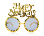 Akiniai "Happy New Year", aukso spalvos
