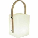 TIKY Belaidė lemputė su bambuko rankena - &scaron;iltai balta/multicolor reguliuojama - H27cm