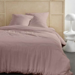 Bedding set - TODAY - 123667 - 2 people - 260x240cm - Plain cotton gauze - Sand rose