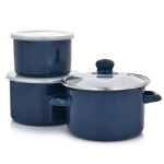 Puodų ir maisto saugojimo indų rinkinys, 3 dalių