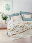 Cotton Box patalynės komplektas Mellow Mint, 200x220 cm, 4 dalių