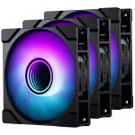 PHANTEKS M25 Gen2 PWM D-RGB L&uuml;fter, 3er-Pack - 120mm, schwarz