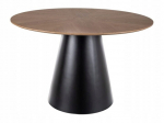 Stalas Signal Meble Angel, 120x120 cm, rudas/juodas