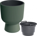 Gėlių vazonas Milly Dbmig300 su įdėklu, 30 cm, žalias