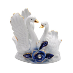 Statulėlė gulbių pora, porcelianinė 10 cm