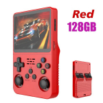 Žaidimų konsolė R36S Atviro kodo retro ne&scaron;iojama žaidimų konsolė - Linux, 3.5" IPS ekranas, 64GB/128GB, ne&scaron;iojamas grotuvas - Raudona 128G