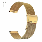 BestAccessories, 18 mm pločio plieninė apyrankė, auksinės spalvos
