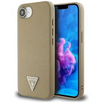 &bdquo;GUESS&ldquo; GRŪDĖTAS TRIKAMPIO FORMOS DĖKLAS, SKIRTAS &bdquo;MAGSAFE&ldquo; IPHONE 16E, SU AUK&Scaron;TA APSAUGA
